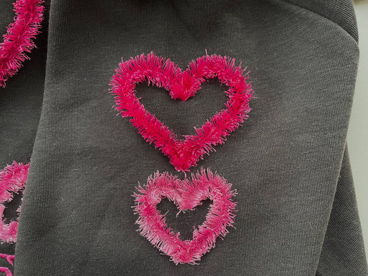 Fringed Valentine Heart Outline