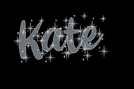 Sparkle Glitter Font Night Starry Sky