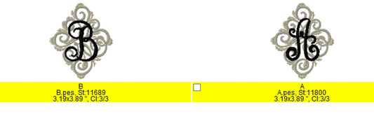 Ornamental Curl Monogram Font