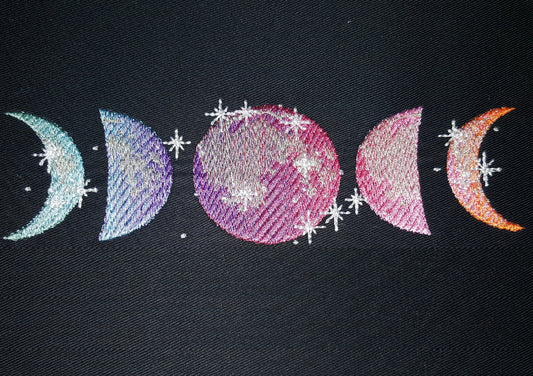 Iridescent Ombre Moon Phases