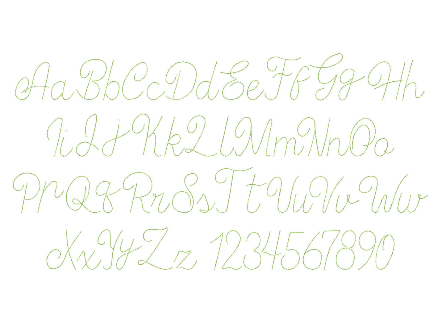 Classic Hand Stitch Effect Script Font