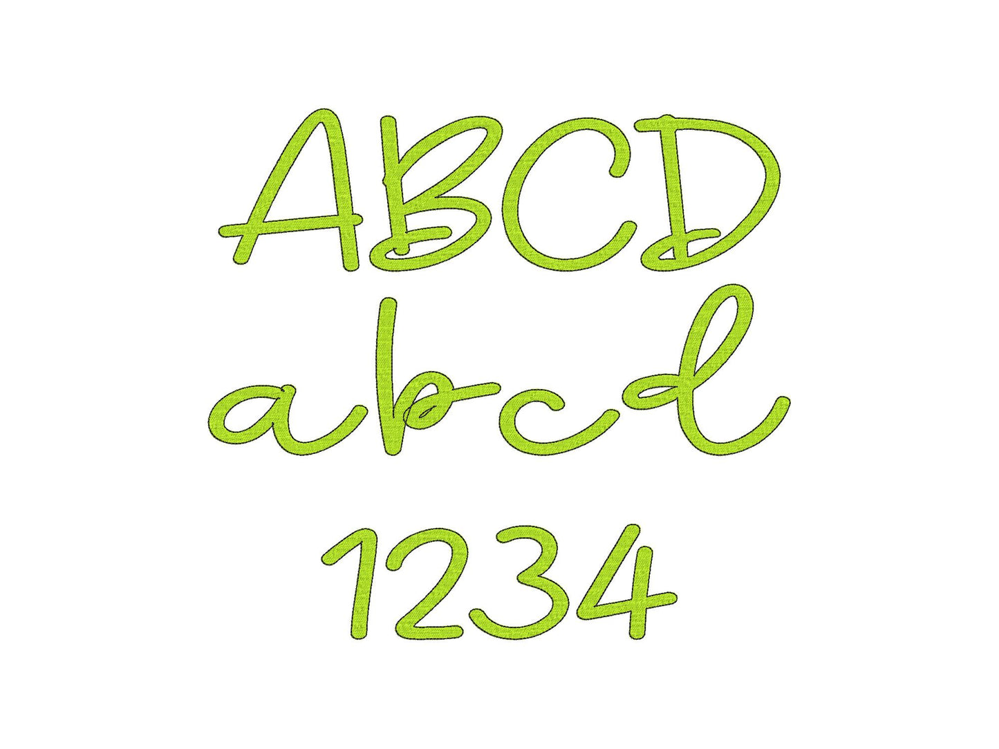 Fill Stitch Handwritten Script Font