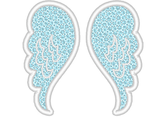 FSL Free standing lace mini angel wings machine embroidery designs,