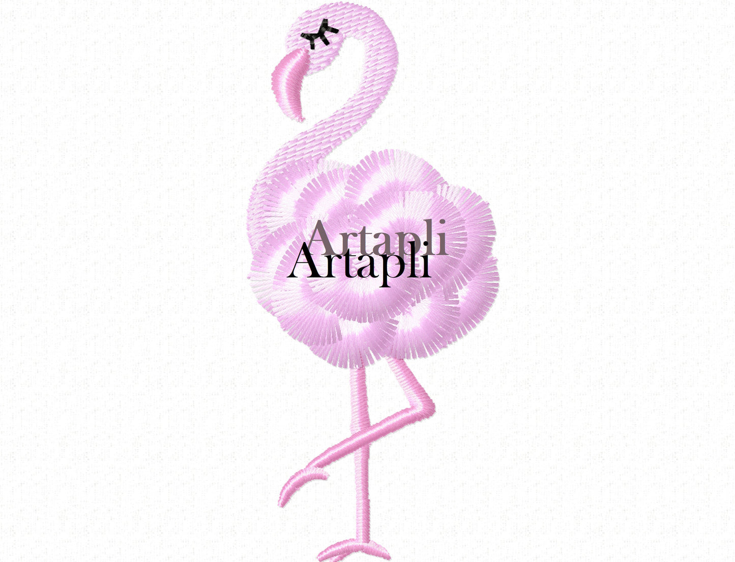 Mini Single Fringed Flamingo