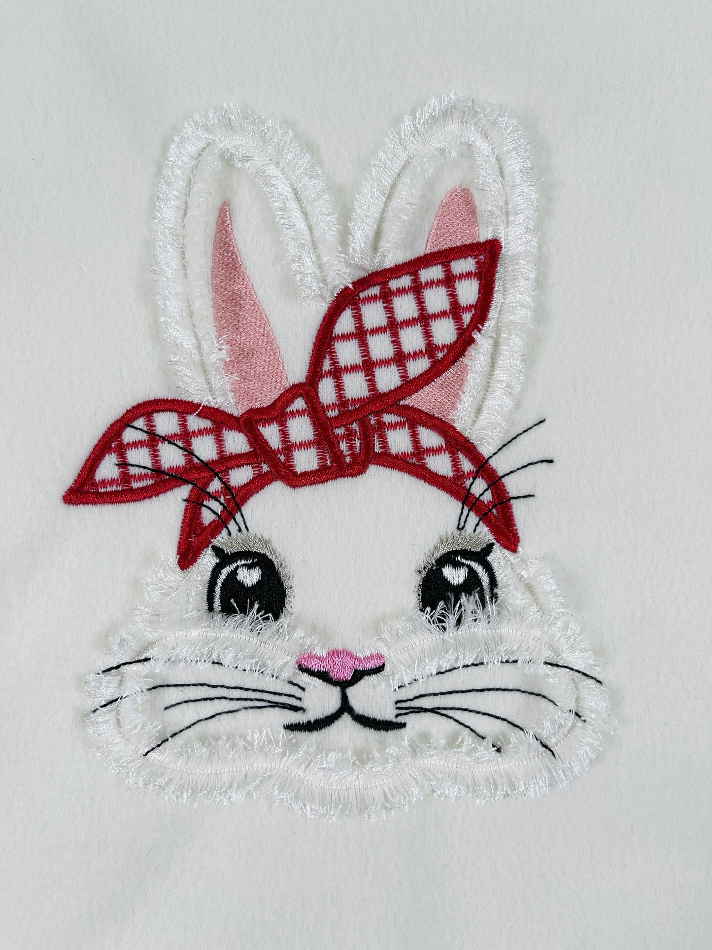 Fringed Bunny Face with Bandanna