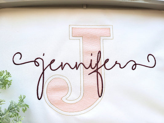 Golden Light Stitch Block Sheriff Font