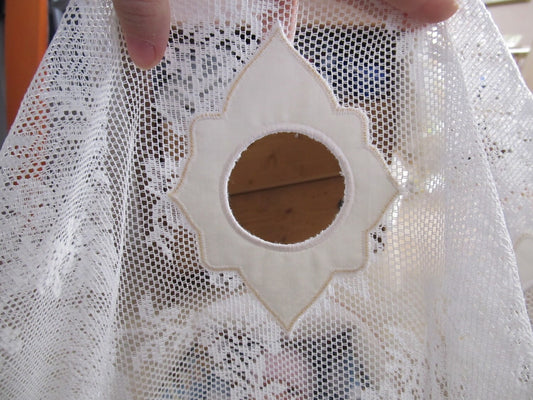 Floral Curtain Holes ITH