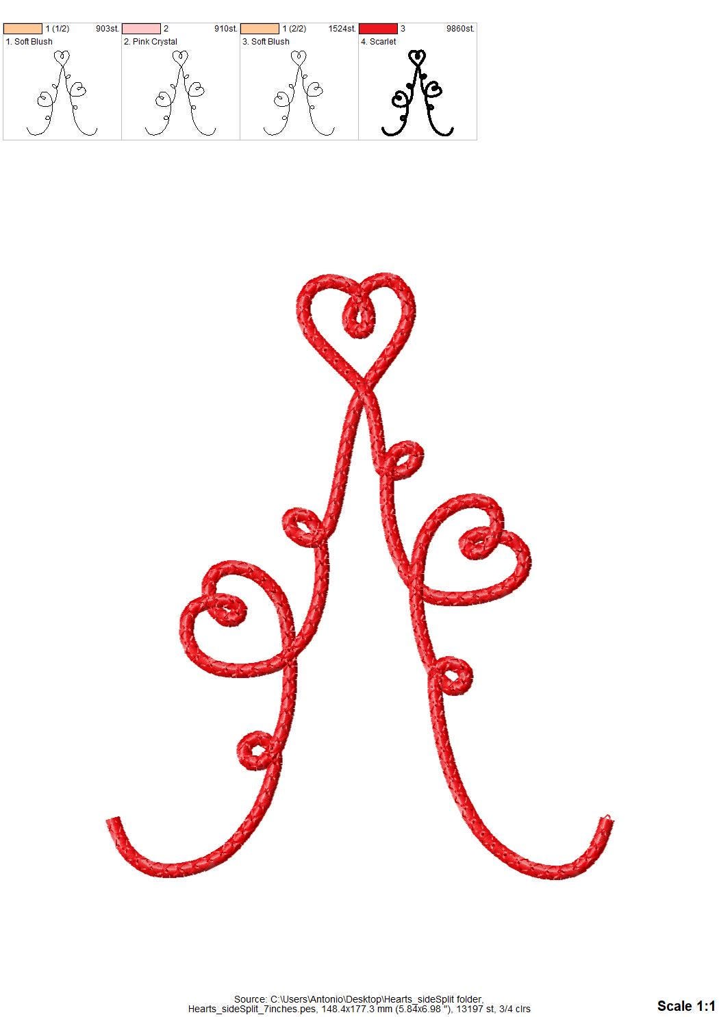 Heart Split Side Seam