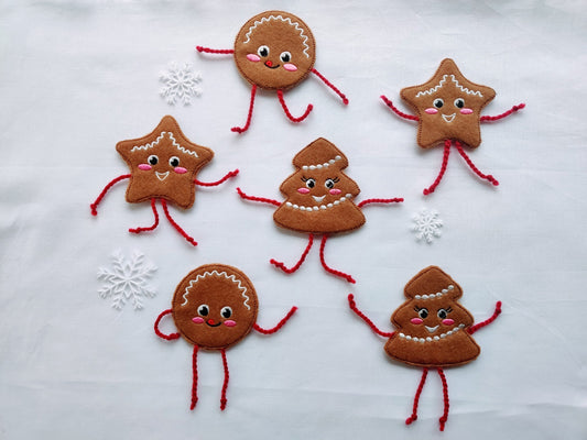 Gingerbread Man Cookie Christmas Set