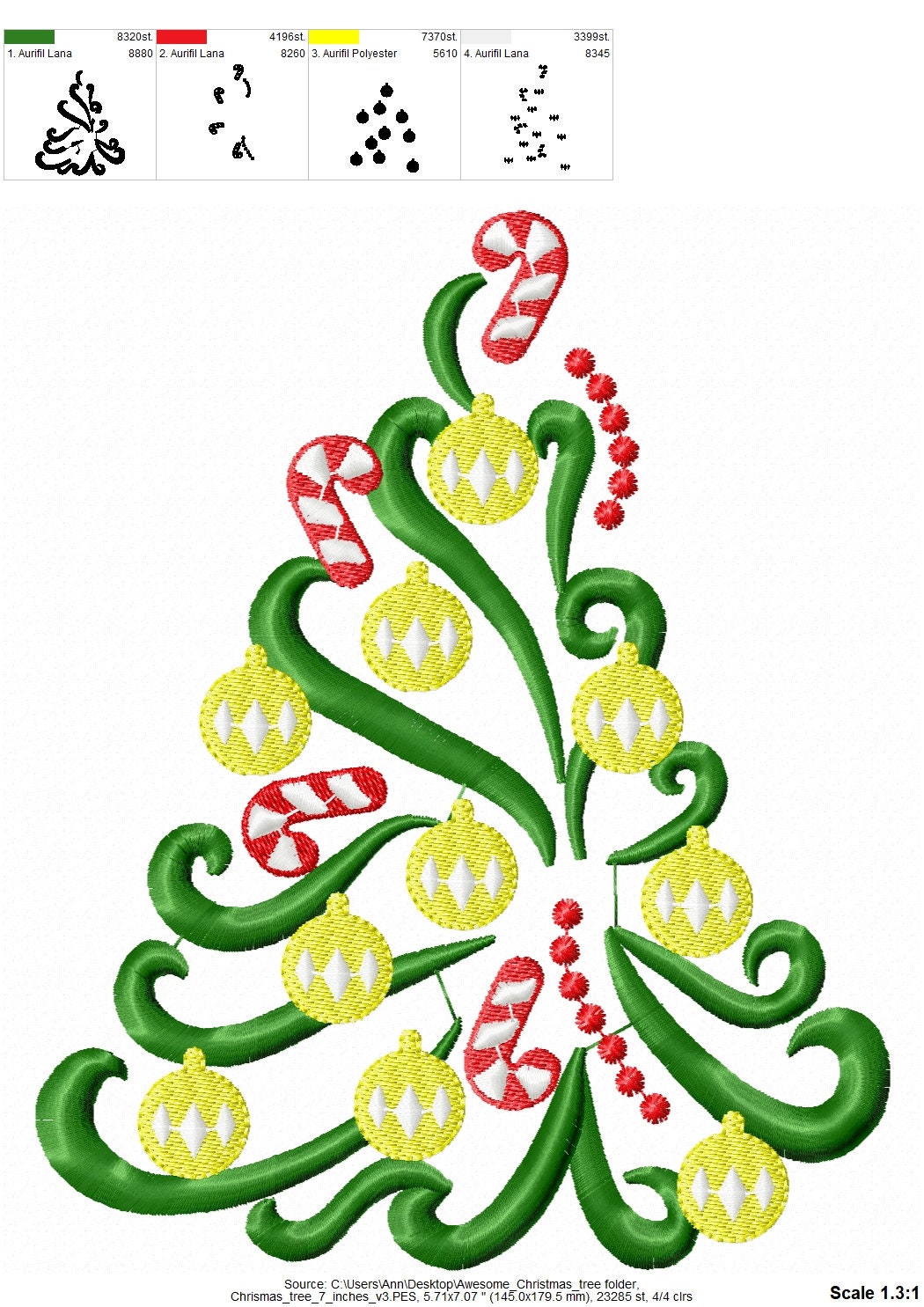 Christmas Tree with Candy