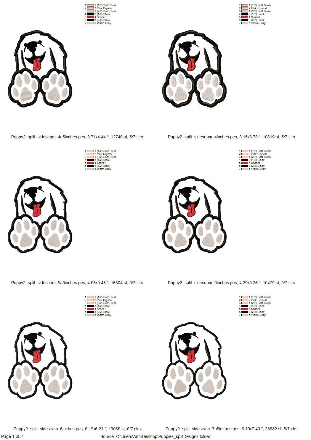 Awesome Dog Puppy Paw Applique