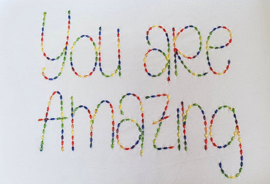 Hand Stitch Effect Font