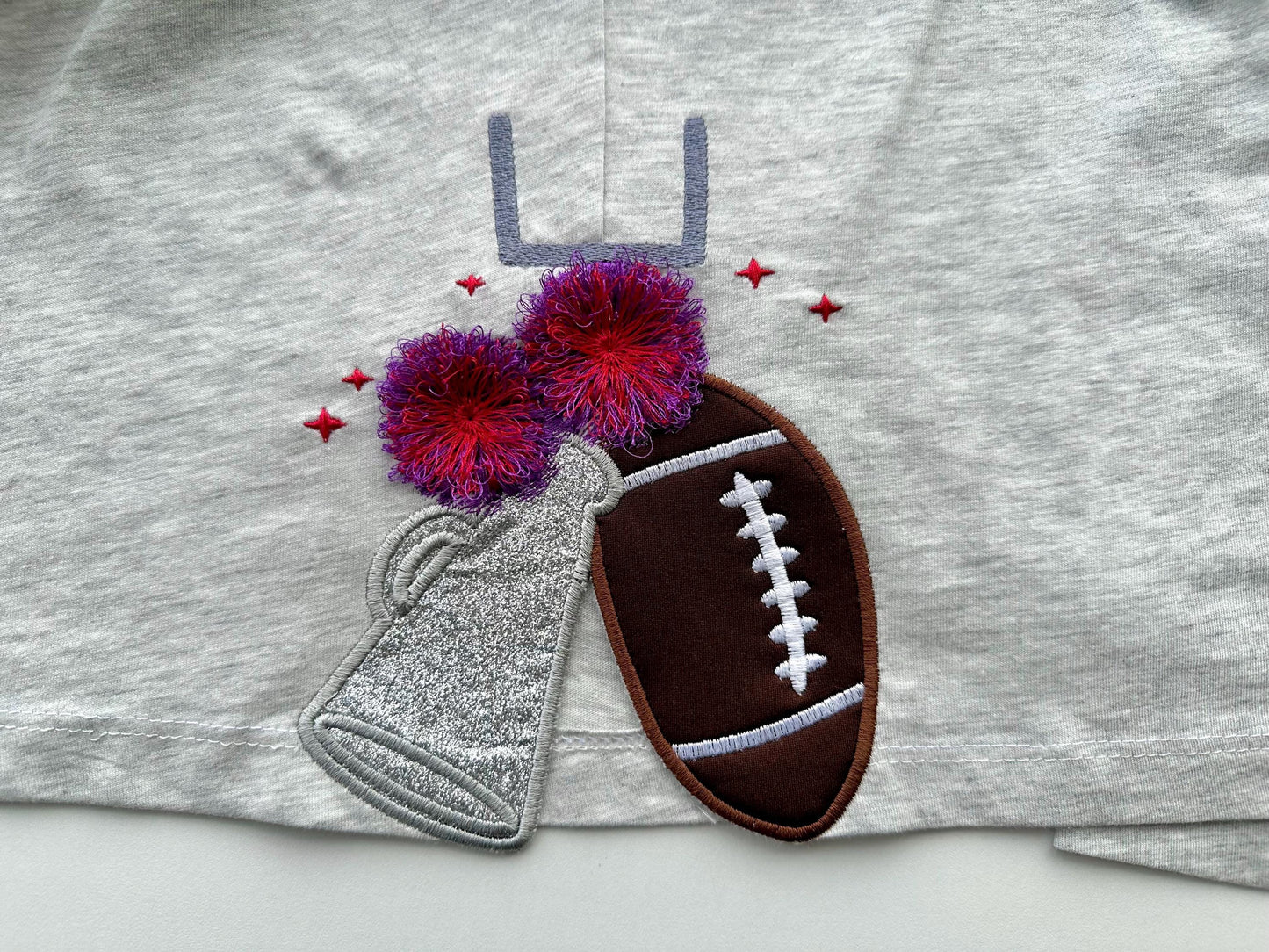 Cheerleader Fringed Pom Poms Football