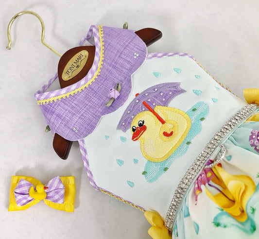 Rainy Day Bath Duck with Umbrella