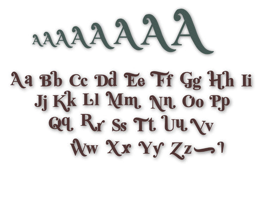 Vintage Retro Holly Jolly Fill Stitch Font