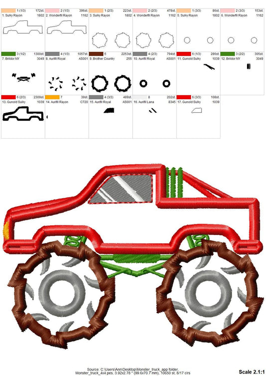 Monster Truck Applique