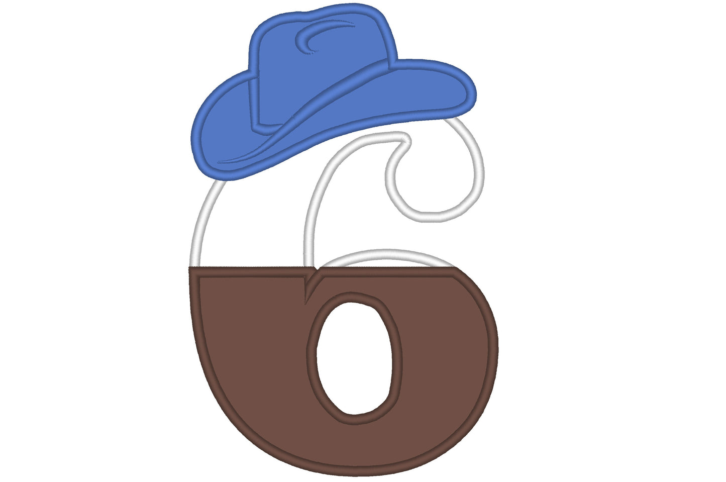 Little Cowboy Split Birthday Numbers