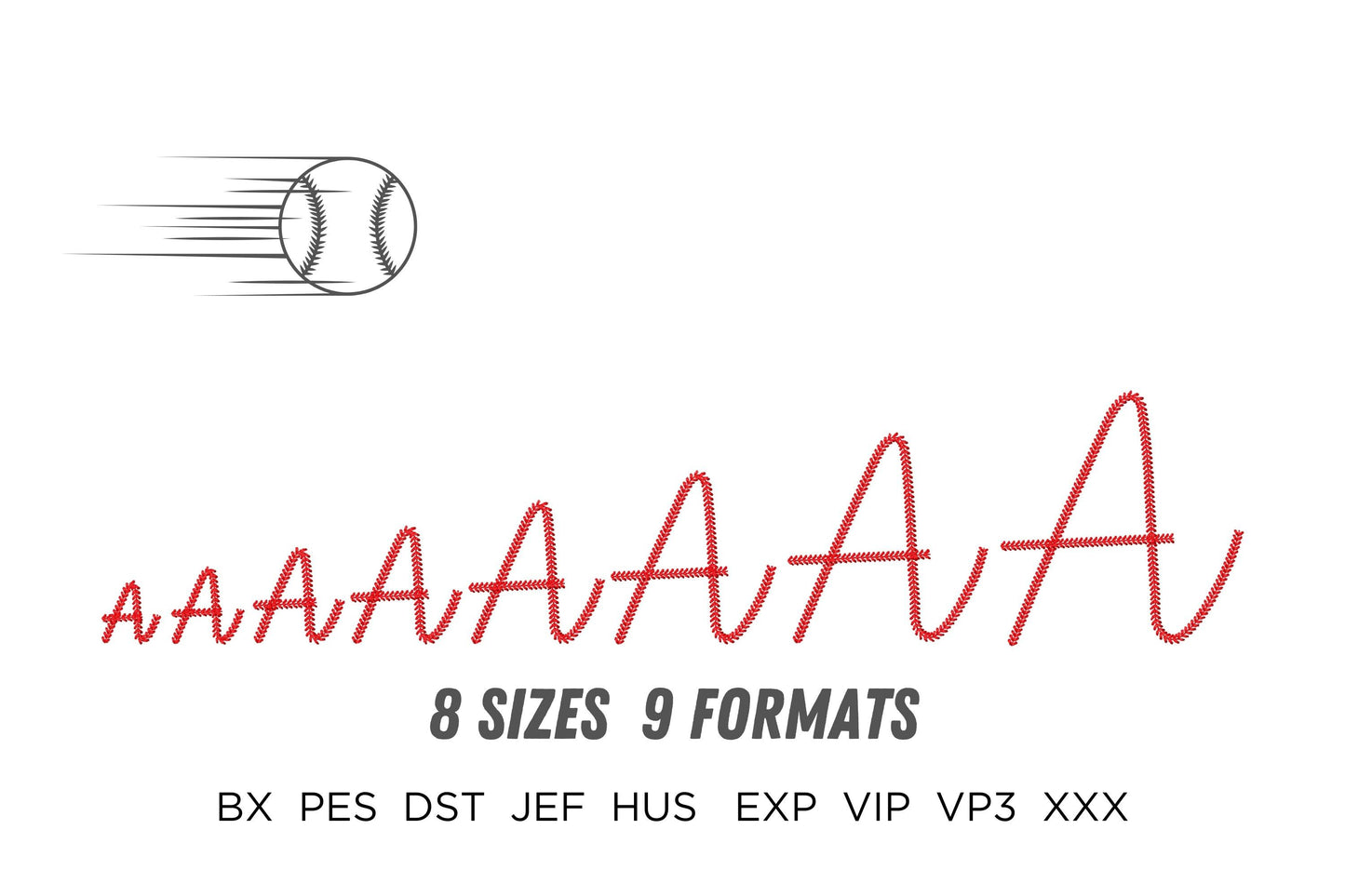 Baseball Stitch Handwritten Script Font