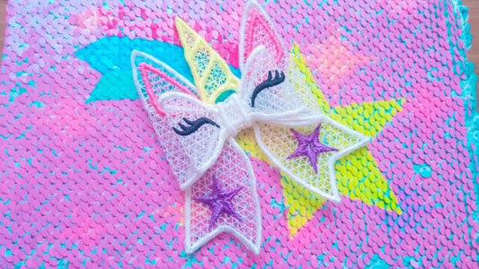 Unicorn Double Layer Big Bow FSL