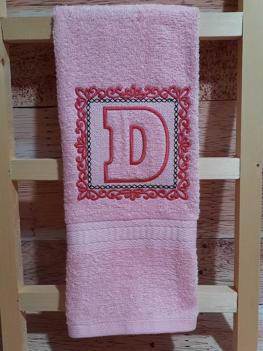 Royal Embossed Terry Towel Monogram