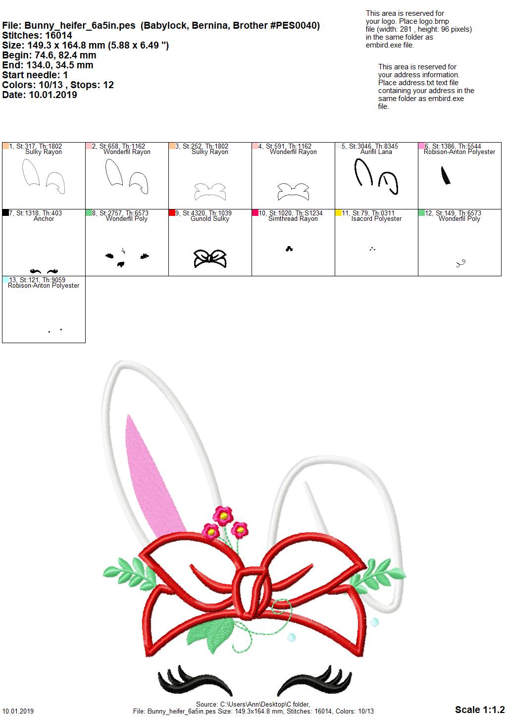 Bunny Girl with Flowers and Bandanna