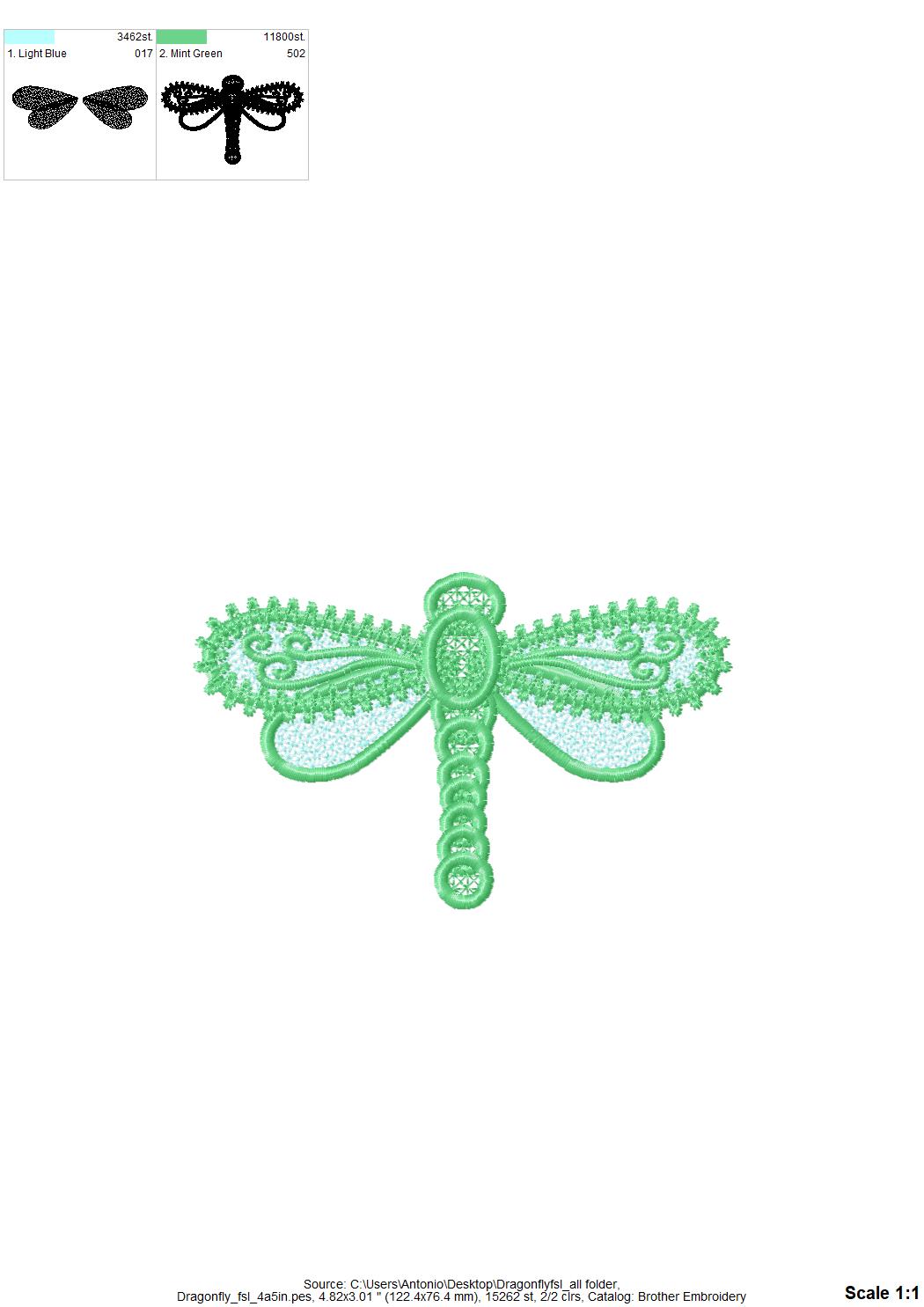 Lace Dragonfly FSL