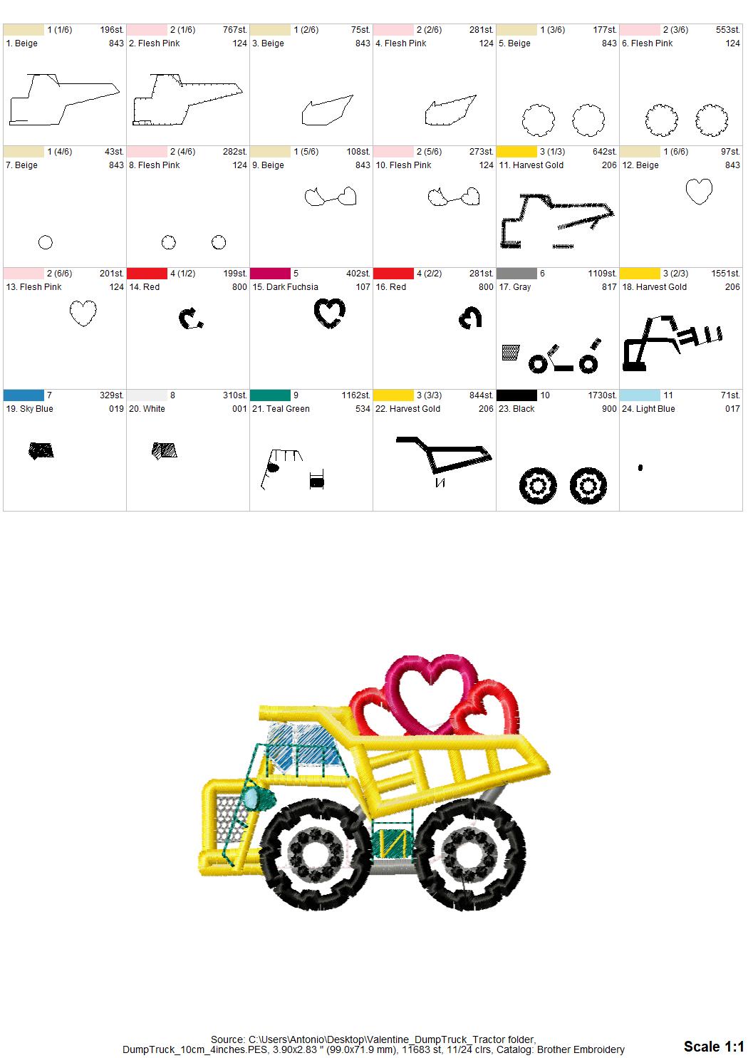 Dump Truck and Tractor