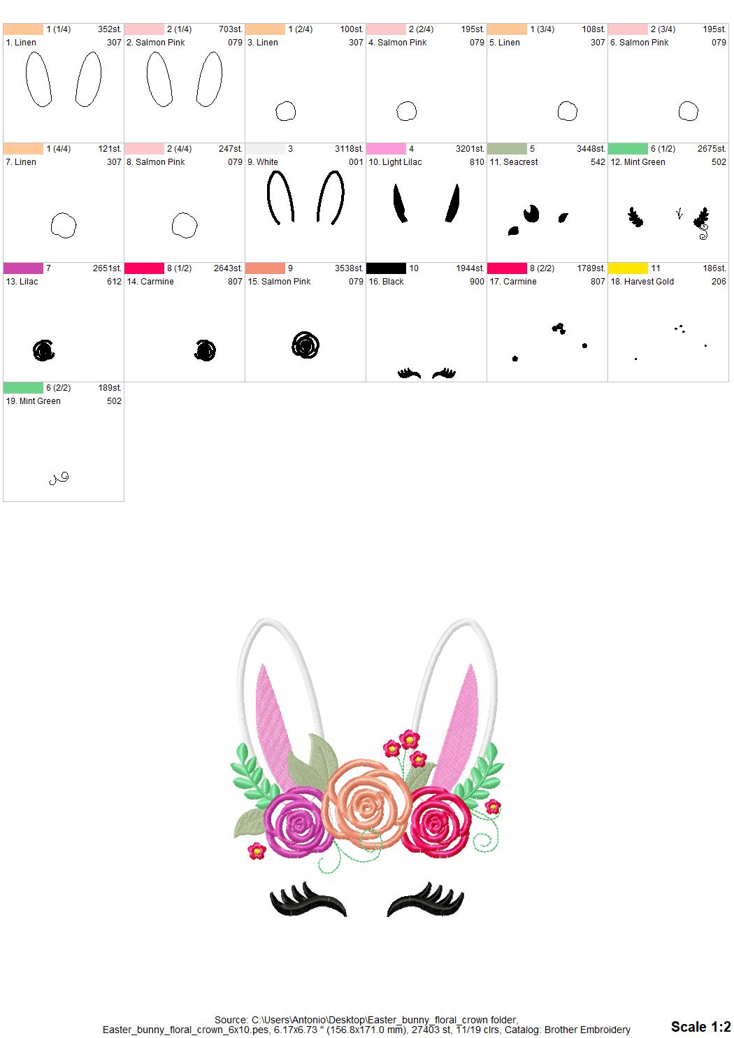 Floral Bunny Pretty Eyes