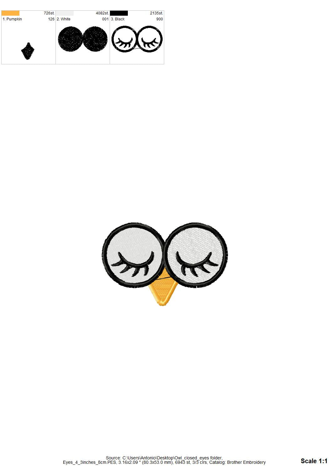 Eyes for Your Toy Owl Set of 4