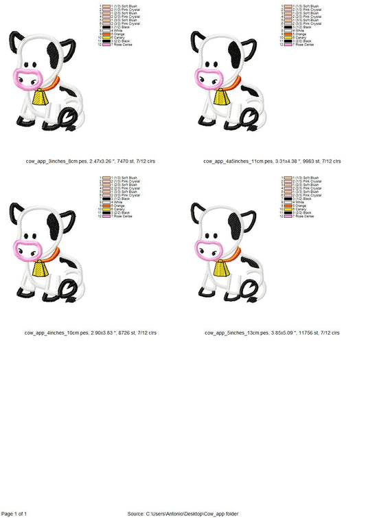 Little Cow Applique