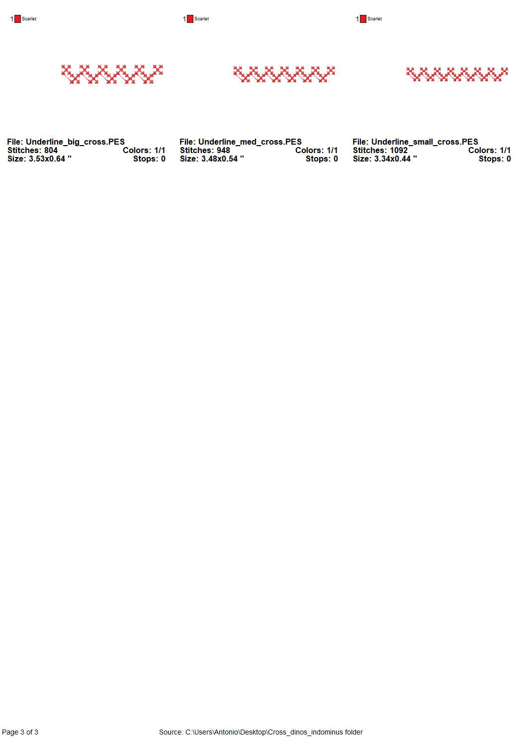 Cross Stitch T-Rex Dinosaur Christmas Tree