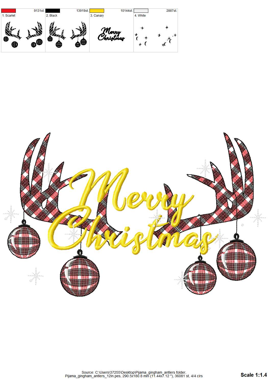 Pajama Party Antlers with Christmas Lights