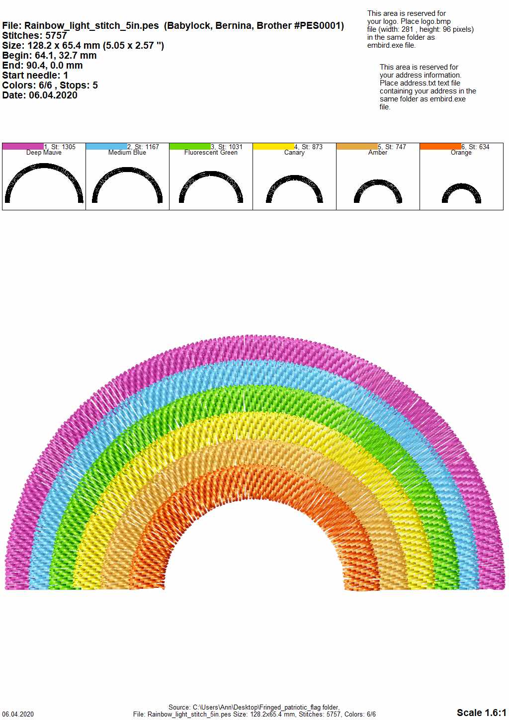 Light Stitch Rainbow