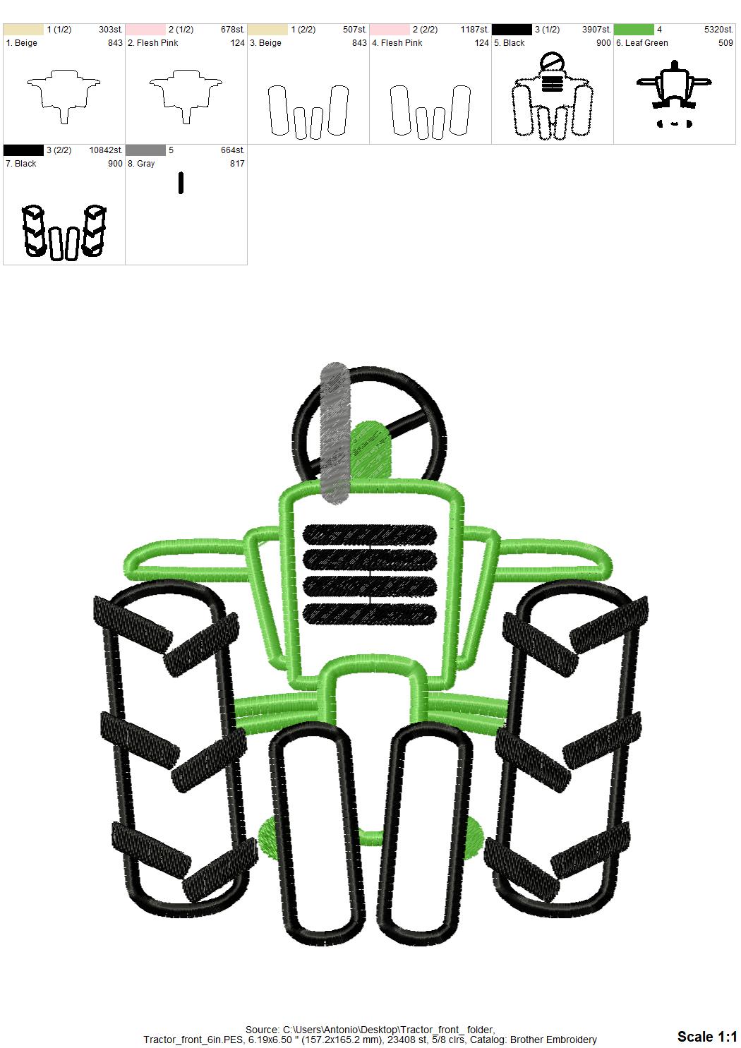 Tractor Front Applique