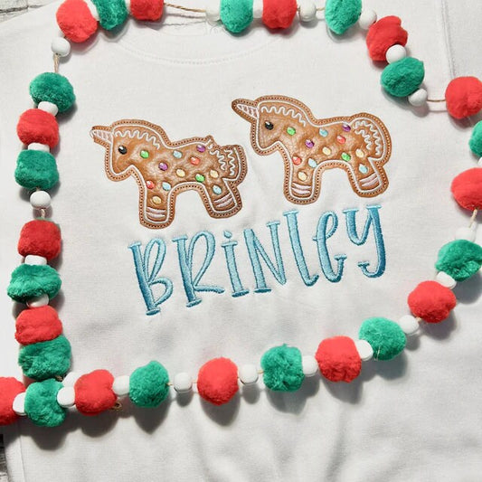 Gingerbread Unicorn Cookie Set of 2