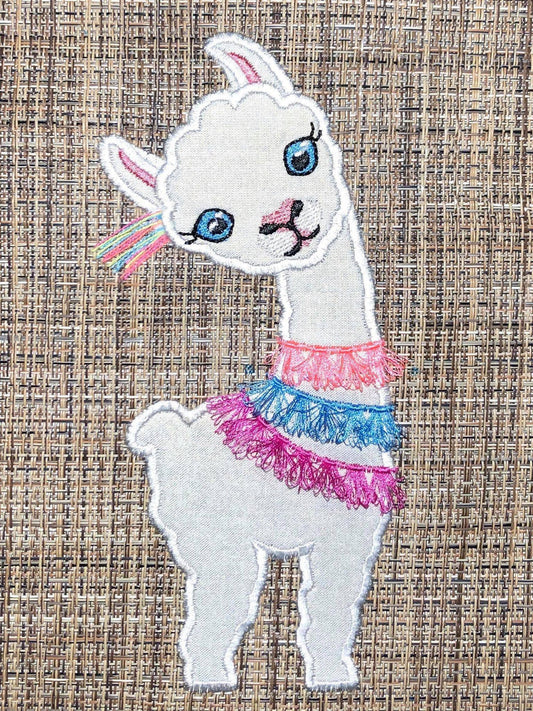 Llama Alpaca Applique Fringed Tassels