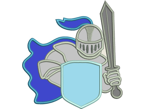 Knight Applique and Fill Stitch