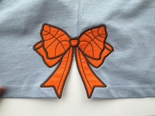 Basketball Side Bow Applique