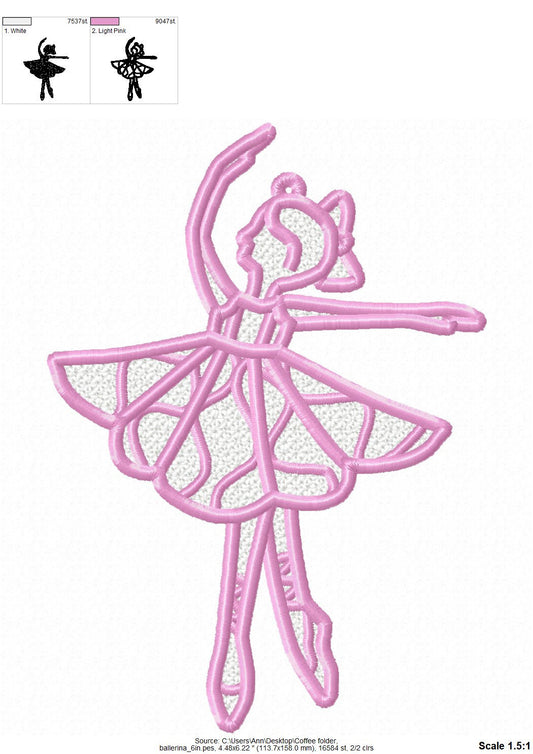 Nutcracker Ballerina Christmas Tree Ornament