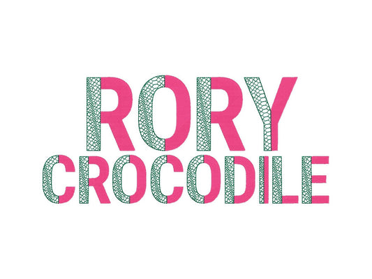 Gator Patterned Split Font