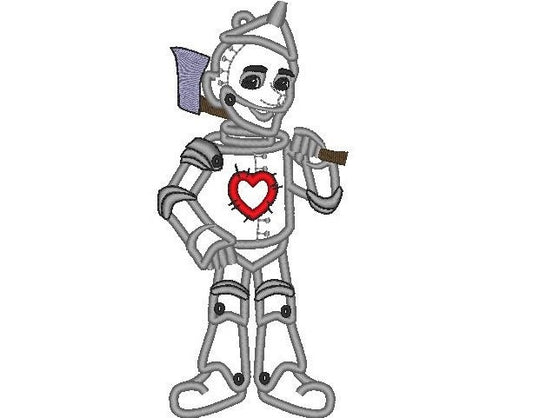 Tin Woodman The Wonderful Wizard of Oz machine embroidery applique