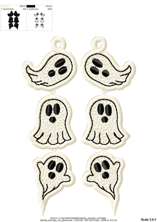 Spooky Ghost Earrings FSL