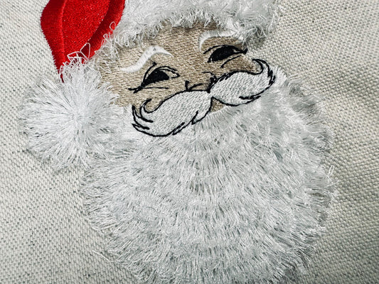 Fringed Christmas Santa Face