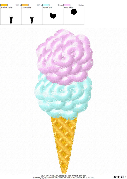 Fringed Ice Cream Cone