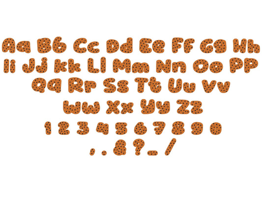 Choco Cookie Font Fill Stitch