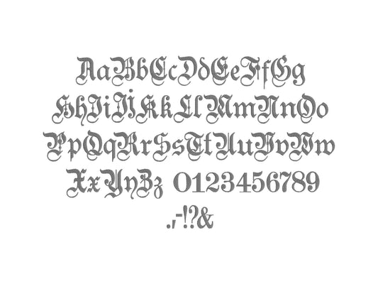 Old English Gothic Font