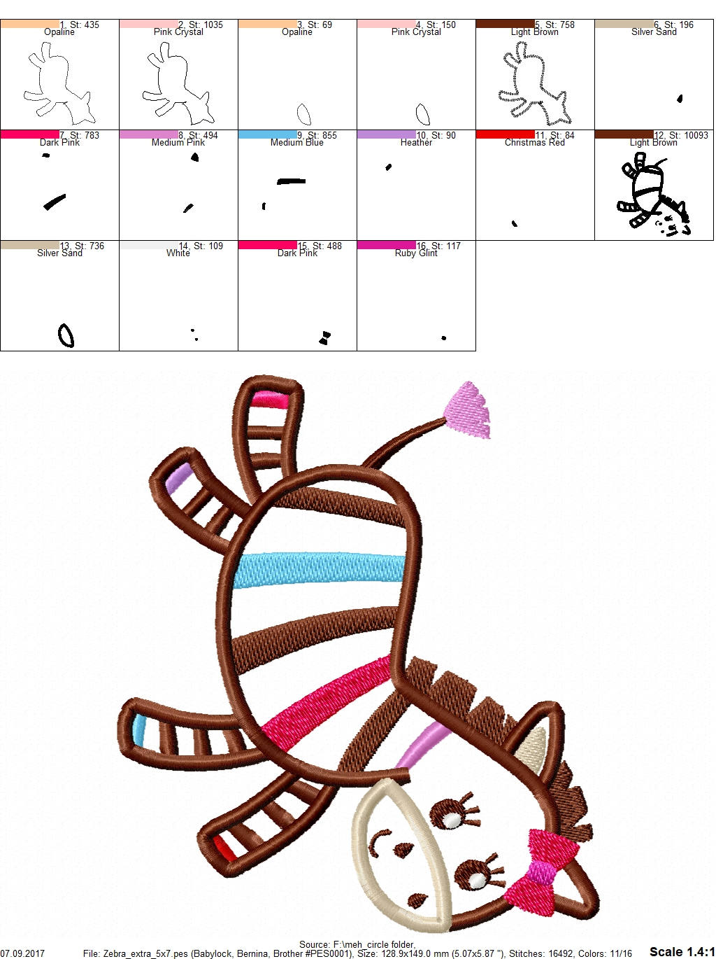 Zebra and Bird Baby Set