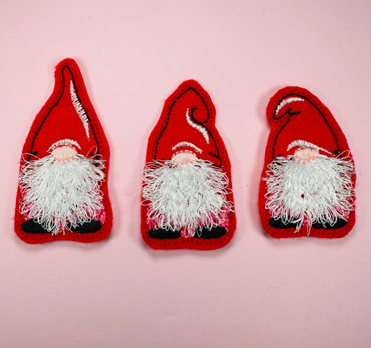 Fringed Gnome Feltie Set of 3