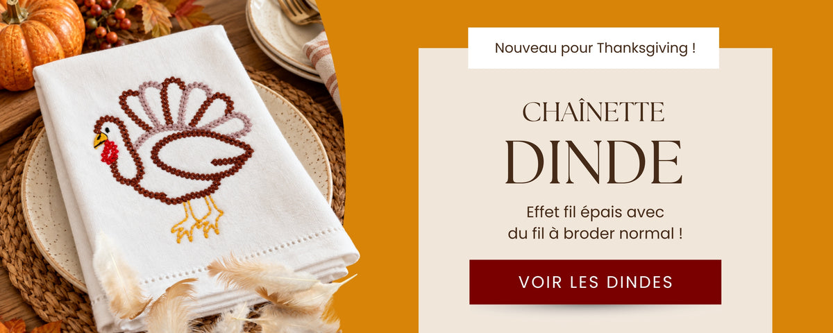 Dinde au point de chaînette