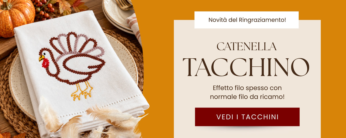 Tacchino a punto catenella